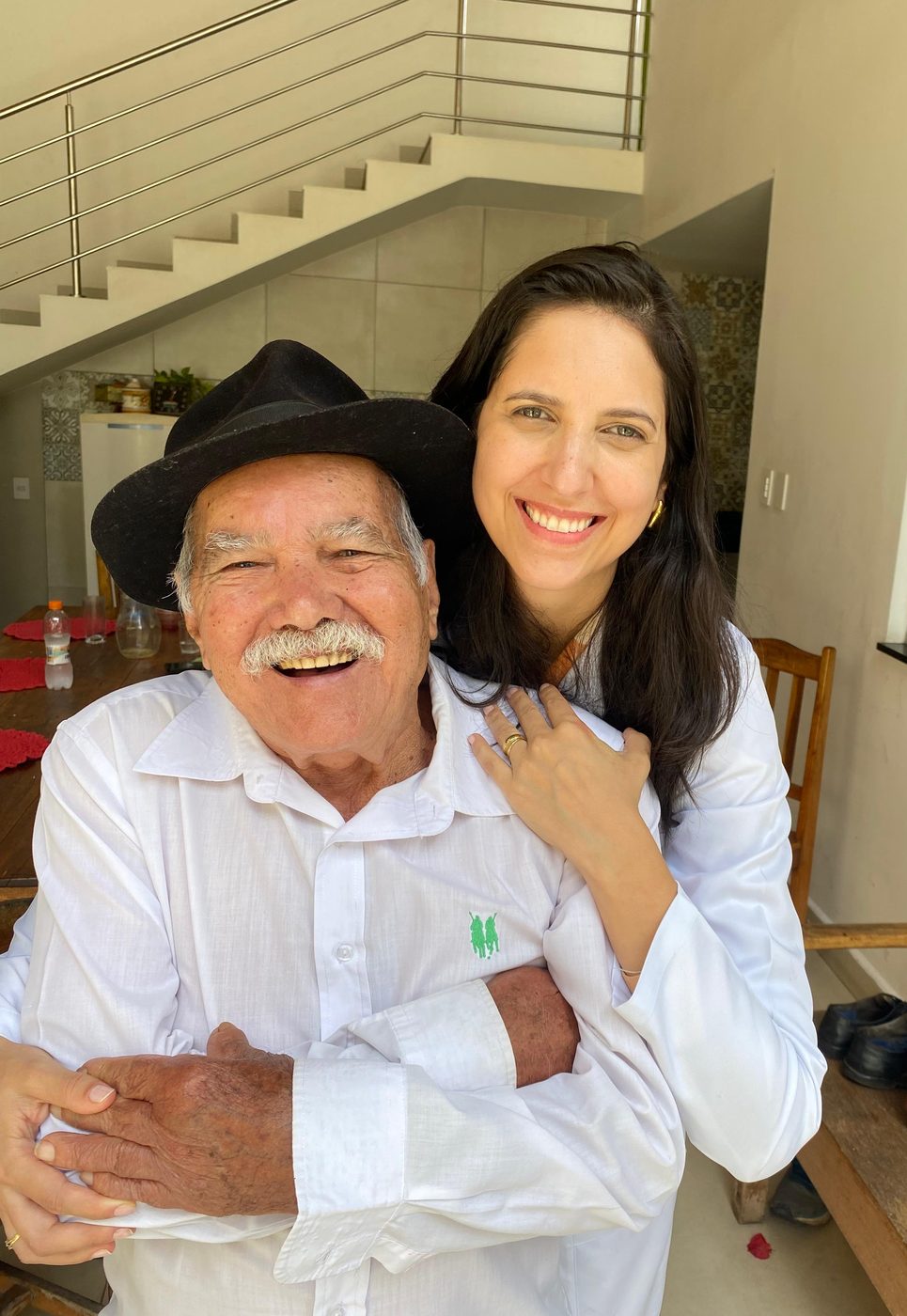 Dra. Melissa de Andrade Dutra com seu avô